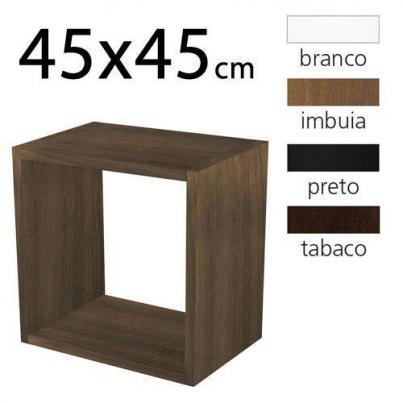 imagem de Nicho cubo 45x45cm - branco - preto - eggj1061jc